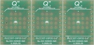 PLCC20T a DIP20 0.6" - 3 PZ. [IT] - Picture 1 of 2