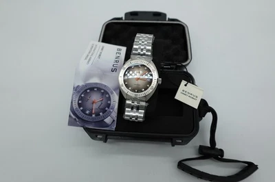 Como Nuevo Caja Benrus Orbit Robot Reloj Hombre Piel Buzo Automático Acero ¡Perfecto! Foto 1 de 4