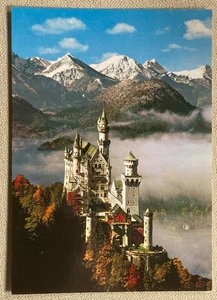 Postcard Royal Castle Neuschwanstein Exterior Front View Bavaria Germany UNP - Picture 1 of 2