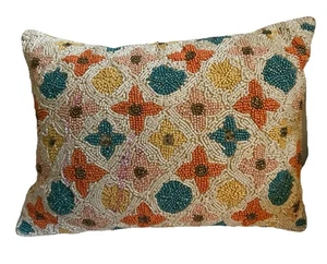 Beaded Crosses and Circles Throw Pillow by Atira Designs PVT LTD 12 x 16 - Picture 1 of 10