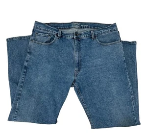 Signature Levi Strauss Gold Denim Jeans Men’s Size 42x32 Blue Relaxed Fit - Picture 1 of 8