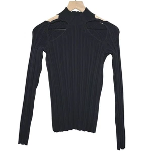 Dion Lee Damen Skivvy Kragen Pullover in Schwarz Größe US 6 - Bild 1 von 7