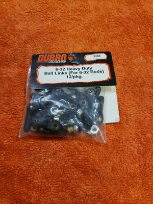Du-Bro - 6-32 Heavy Duty Ball Links For 6-32 Rods - New - Part 2269 - JT25 - Image 1 of 4