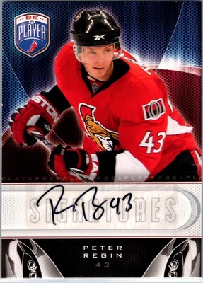 2009-10 BE A PLAYER SIGNATURES #S-RE PETER REGIN OTTAWA SENATORS AUTOGRAPH - Image 1 of 2