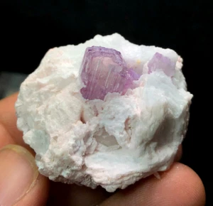 55 Grams Natural Color Kunzite with Albite Specimen Excellent Qty Piece @Afghan - Picture 1 of 6
