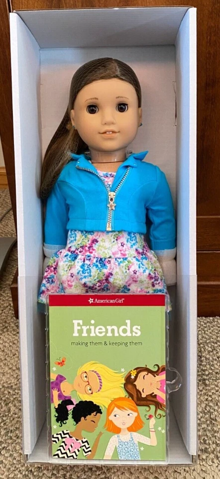 American Girl Truly Me 18 Inch Doll With Heart Dress & Sandals