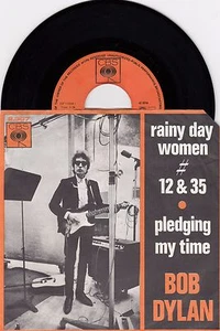 BOB DYLAN RAINY DAY WOMEN # 12 & 35 RARE 1966 RECORD NETHERLANDS 7" PS - Picture 1 of 2