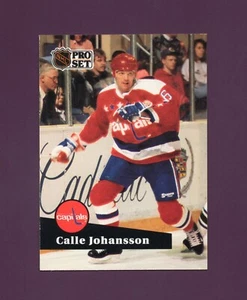 1991 Pro Set Calle Johansson #248 French Set - Washington Capitals - Picture 1 of 2
