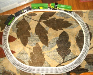 JOHN DEERE Ready-To-Run Remote Train Set by LIONEL 40" x 130" Fastrack WORKING - Picture 1 of 20