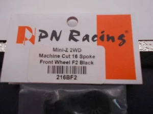 Ruedas PN Racing 216BF2 16 radios negras 2x2 Mini Z Atomic GL Racing - Imagen 1 de 2