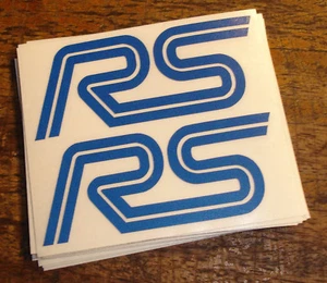 4x RS cut vinyl sticker - Reflective Blue - Ford RS Rally Sport Racing Decal - Picture 1 of 12