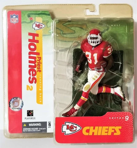 McFarlane Priest Holmes 2 Kansas City Chiefs Series 9 NFL Sports Figure 2004 Cover