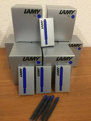 Lamy Tintenpatronen T10 blau 5 Stück,10 Stück,15 Stück ,20 Stk, 25 Stk. 40 Stk.  - Bild 1 von 2