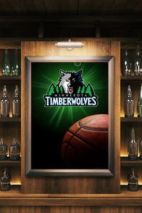 Minnesota Timberwolves NBA Basketball Wohnkultur Wandkunst Druck Poster/Leinwand - Bild 1 von 3