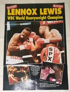 Lenox Lewis Poster Boxing News - Picture 1 of 8