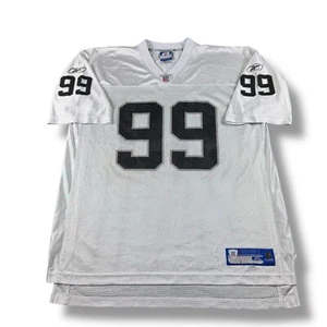 VTG Reebok NFL Oakland Raiders SP #99 Warren Sapp Away Jersey Mens XL EUC MINT - Picture 1 of 10