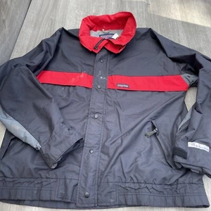 Vintage Jansport Opus2 Jacket Mens Adult Extra Large Windbreaker Black Red 90s - Picture 1 of 12