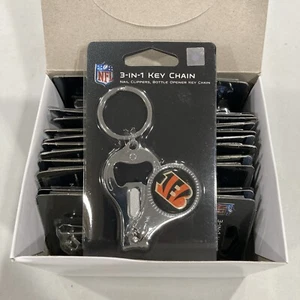 12 - Cincinnati Bengals Football NFL 3-1 Multi Function Keychain Wholesale Lot - Picture 1 of 5