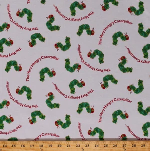Estampado de tela de algodón The Very Hungry Caterpillar Insects Bugs niños BTY D693.41 - Imagen 1 de 1
