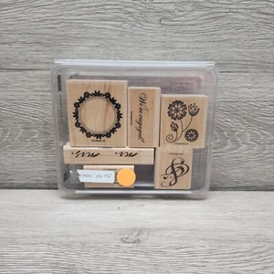 Stampin'Up! TOGETHER FOREVER wood stamp set. WEDDING. Engaged. rare Great Cond - Picture 1 of 2