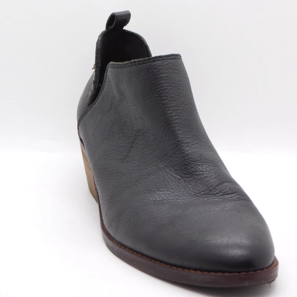 Lucky Brand Fayth Western Calzado Suave Guijarro Cuero Botines Logo Talla 9 Foto 1 de 4