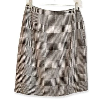 Charter Club Wool Blend Plaid Wrap Skirt — 第 1/4 张图片