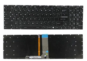 English US Keyboard MSI GP62 GP72 GL62 GP62VR GP62MVR GP72MVR RGB Backlit - Afbeelding 1 van 3