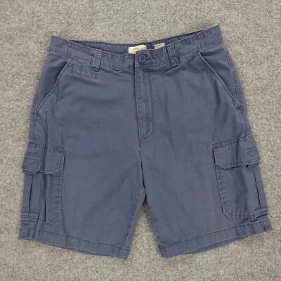 Pantalones Cortos Bob Timberlake Para Hombres 34 Carga Azul Gris Sarga Bolsillos Informales Cubierta 36x8 Foto 1 de 4