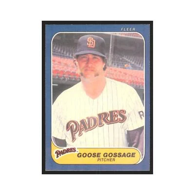 1986 Fleer Goose Gossage Padres #322 - Image 1 of 3