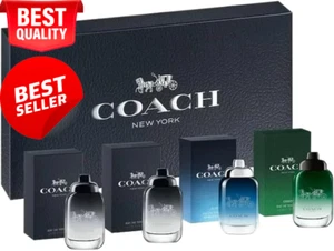 Coach Men Fragrances Mini 4-Piece Gift Set - Picture 1 of 12