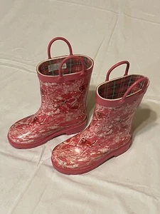 Botas de lluvia Case H para niña talla 8 rosa goma - Imagen 1 de 8