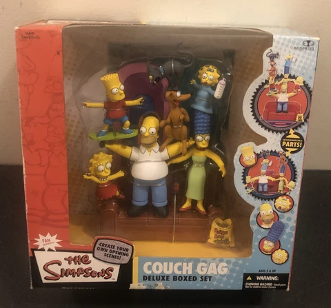 The Simpsons Couch Gag Deluxe Box Set by McFarlane toys 2006 Not Used UNOPENED Cover