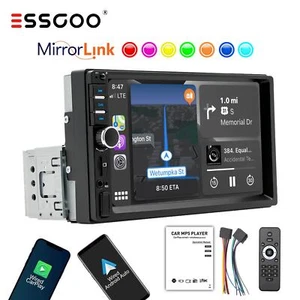 Autoradio 7" Apple Carplay Android Auto Bluetooth Touch Screen 1/2 DIN USB AUX - Foto 1 di 13