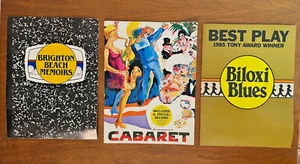 Broadway Souvenir Program Lot – Cabaret, Brighton Beach Memoirs, Biloxi Blues - Picture 1 of 16