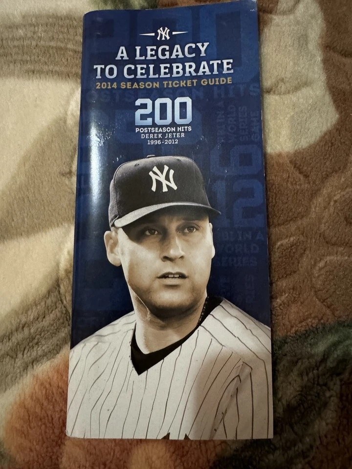 NEW YORK YANKEES 2014 Season TICKET I GUIDE 200 Post Season Hits D.Jeter - Изображение 1 из 4