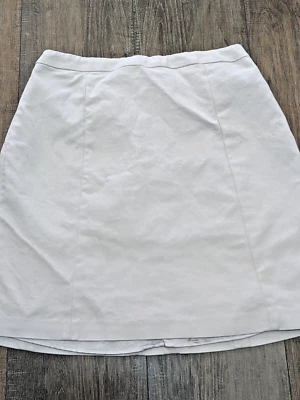 Tahari Dress Skirt Womens 2 White A Line Short Casual Cotton Stretch - Image 1 of 4