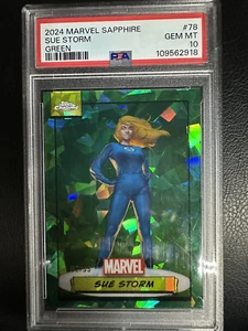 2024 Topps Chrome Sapphire Marvel #78 Sue Storm 2/99 PSA 10 ๐ฅ - Picture 1 of 2