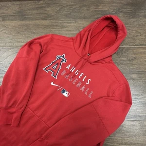 Nike Los Angeles Angels Hoodie Mens XL Red Fleece MLB Baseball #98 Mulrine Team - Picture 1 of 9