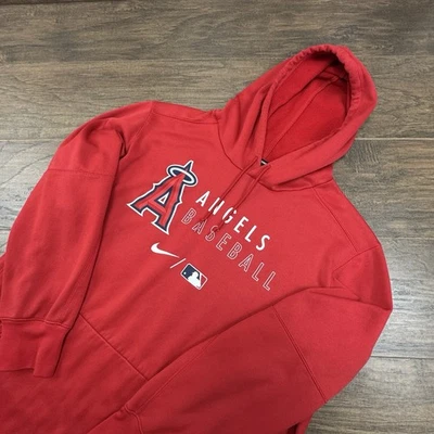 Nike Los Angeles Angels Hoodie Mens XL Red Fleece MLB Baseball #98 Mulrine Team - Image 1 of 4