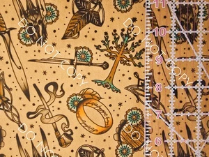 Custom 100% Cotton Woven Fabric Lord Of The Rings Movie By the 1/4 Yard 9x56 V4 - Picture 1 of 2