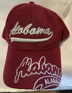 Alabama Embroidered Maroon Snapback Adjustable - Picture 1 of 5