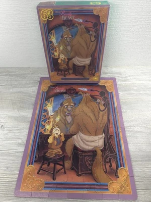 Vintage Beauty And The Beast Puzzle 63 Piece Golden 4075D-1 Jigsaw Puzzle Disney - Image 1 of 4