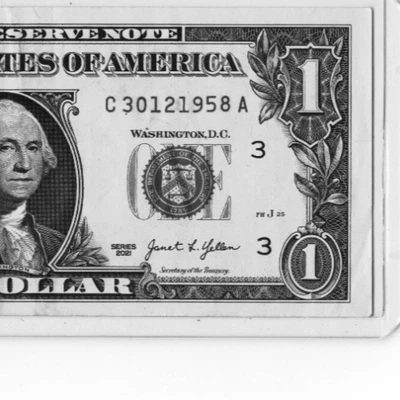 $1 BIRTHDAY NOTE "30121958"; MARCH 12, 1958  OR  DECEMBER 3, 1958 - Image 1 of 3