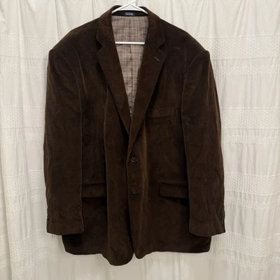 Blazer marrón pana saddlebred 100 % algodón para hombre 54R vacaciones invierno abrigo deportivo Foto 1 de 4