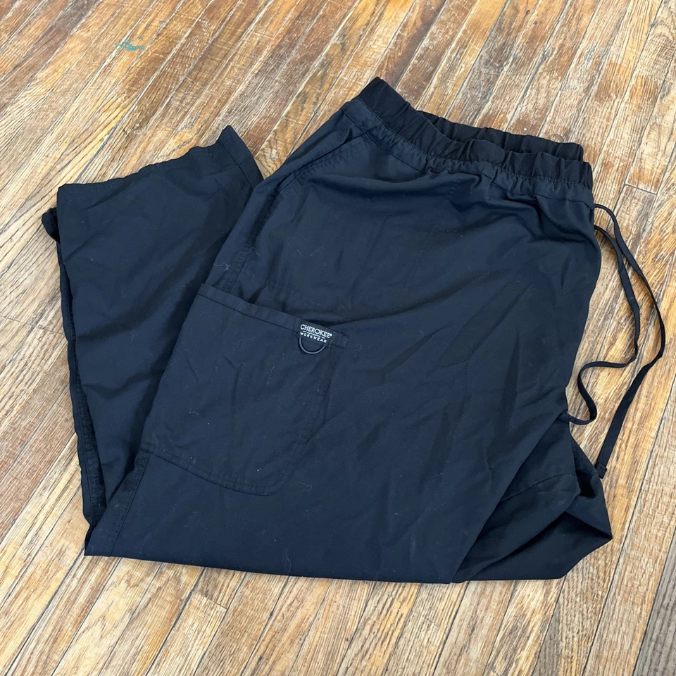 Pantalones Exfoliantes Cherokee Carga Cordón 5X Bolsillo Duradero Médico Dental Talla Grande Foto 1 de 4