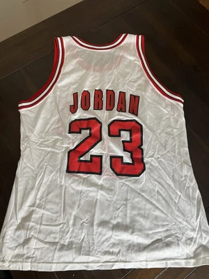 Camiseta deportiva de baloncesto vintage Michael Jordan Champion Chicago Bulls NBA talla 48/XL Foto 1 de 4