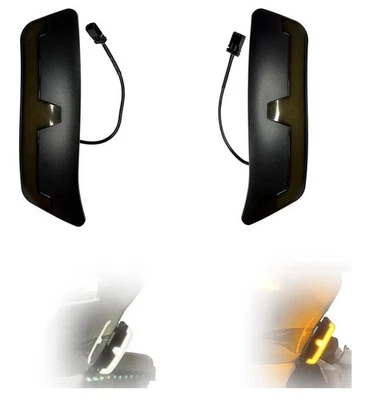 Adjustable Spoiler Windshield Deflectors with LED Lights for Harley 2023-2025 - Image 1 of 4