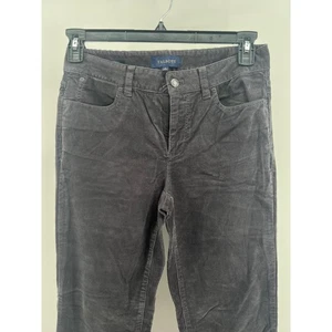Talbots Women's Gray Corduroy Straight Leg Pants Size 6 - Picture 1 of 12