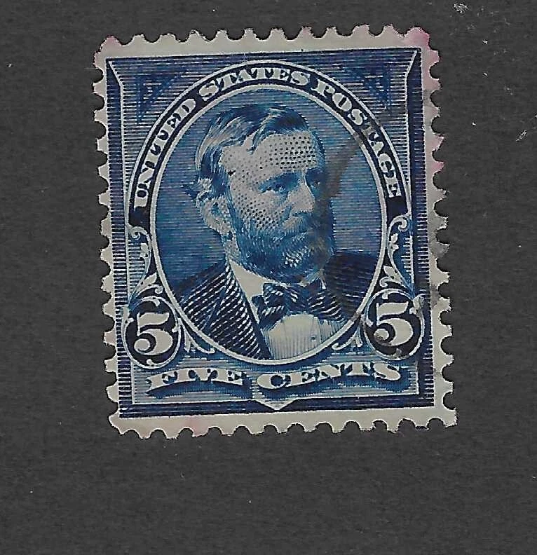 Scott # 281, 5 cents  blue, Grant, 1898, VF+ - Image 1 of 1