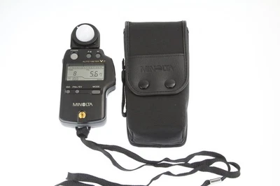 [COMO NUEVO con Estuche y Correa] Medidor Automático Minolta Medidor de Luz VF (PEQUEÑA EMPRESA EE. UU.) Foto 1 de 4
